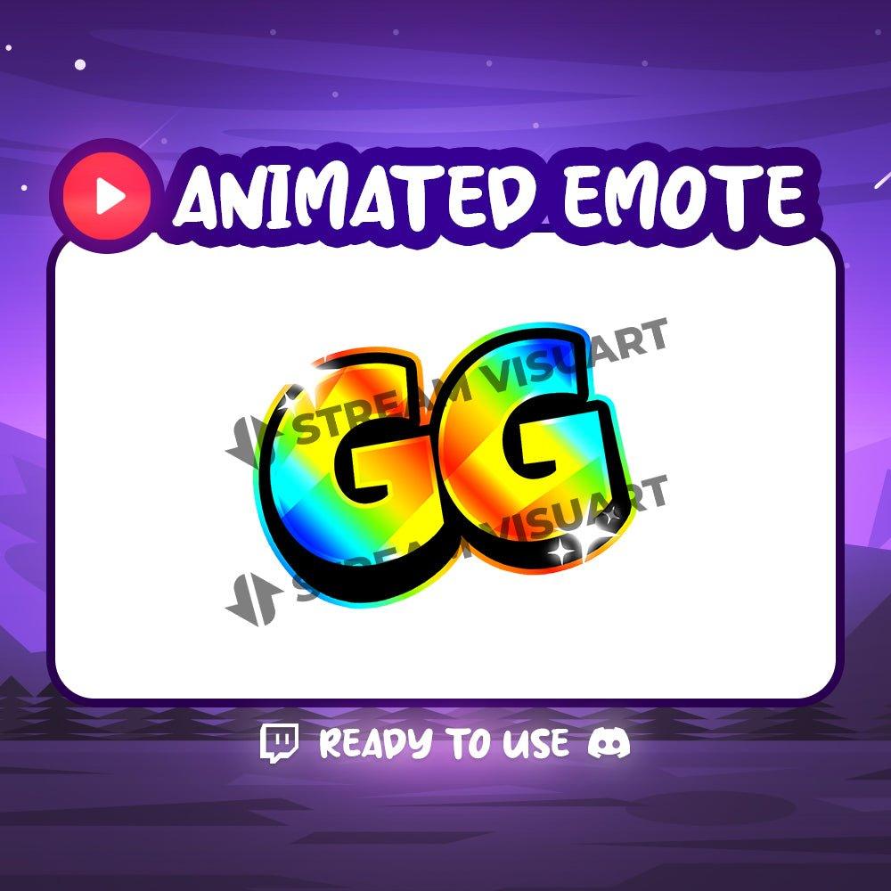 Animated GG Emote for Gamers and Streamers - StreamersVisuals