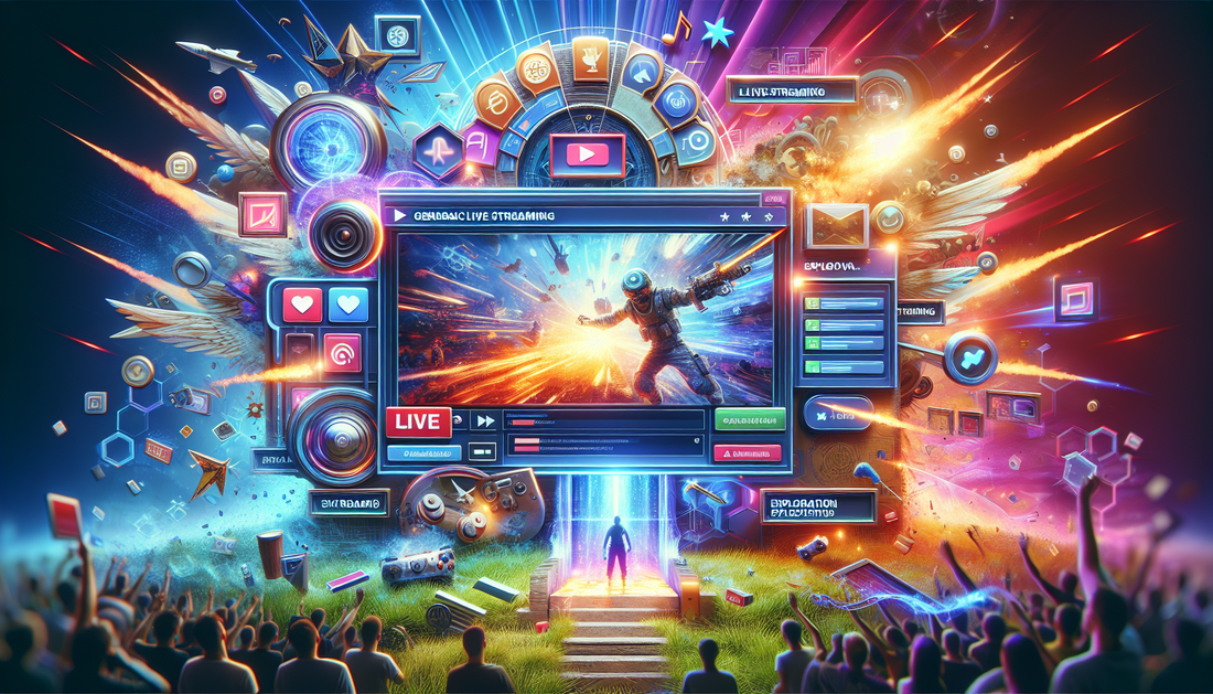 A vibrant Twitch interface unveiling, blending gaming action and streaming culture exploration.