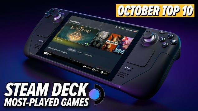 October 2023's 10 Most Popular Games on Steam Deck