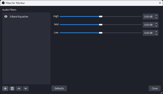 3 band equalizer obs