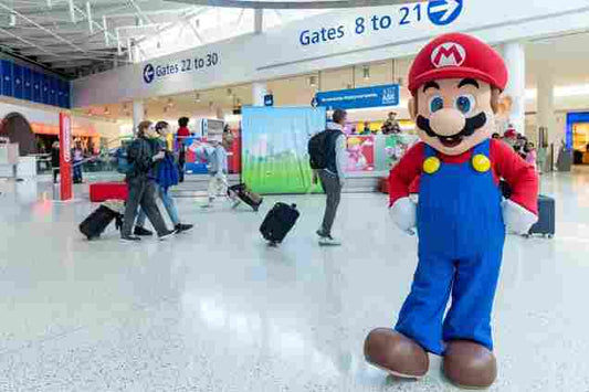 "Nintendo's 'Switch On The Go' Campaign Strands Mario at JFK"