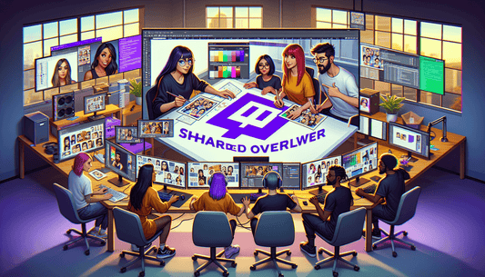 Streamers unite, crafting shared overlays for dynamic co-branded twitch collaborations.