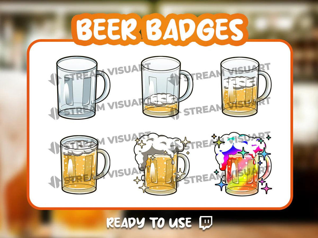 Beer 6 Twitch Badges