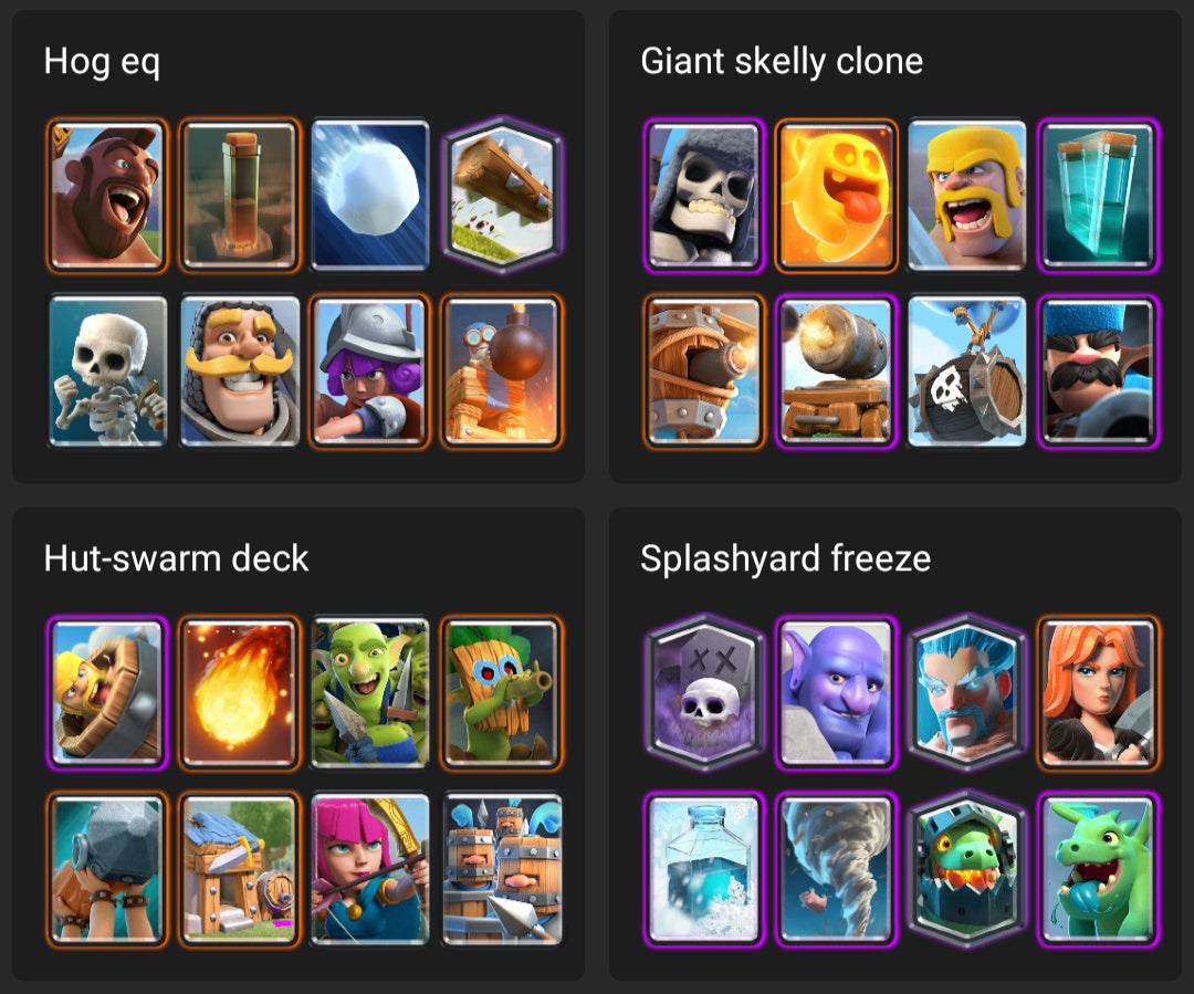 clash royale clan war decks