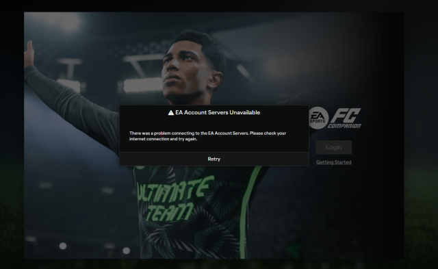 ea account servers unavailable (fc25)