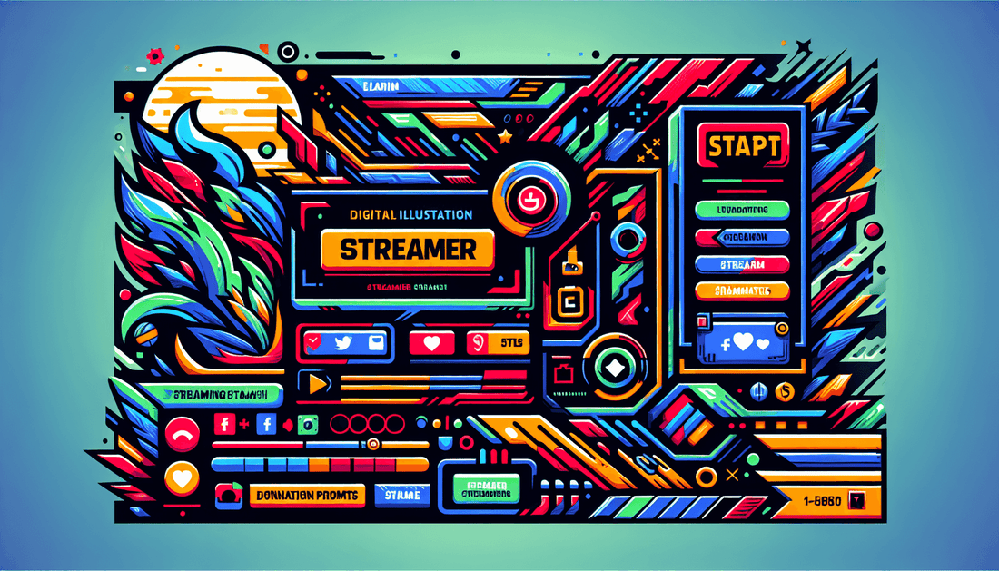 A vibrant, cohesive overlay exudes the streamer's brand, enhancing viewer engagement and perception.