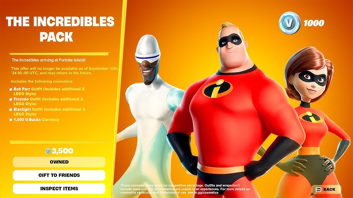 incredibles in fortnite