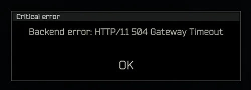 tarkov bad gateway error