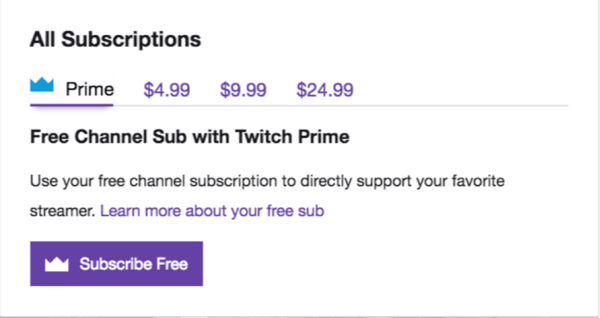 twitch pricing up