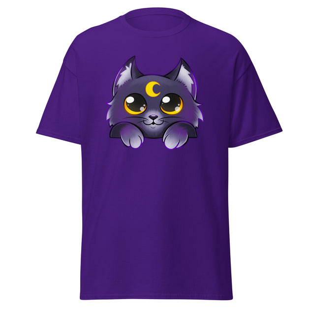 Celestial Purple Cat - A Vibrant Purple Tee for Gamers and Streamers