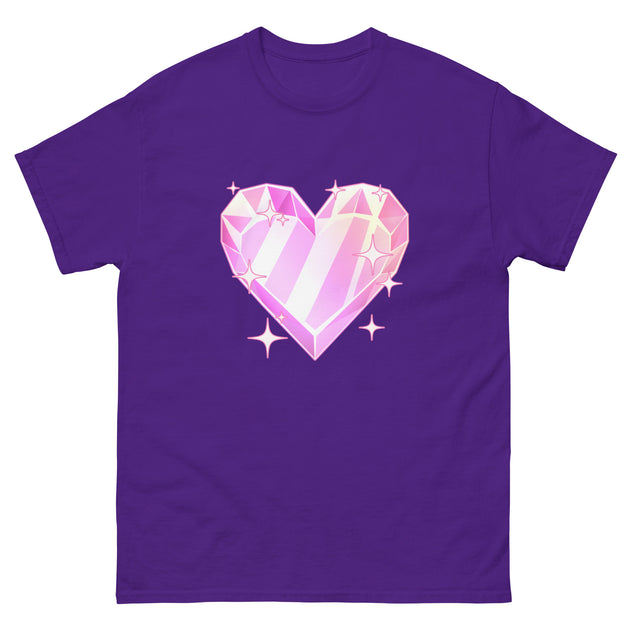Crystal Heart Gamer T-Shirt - Soft, Comfortable, and Stylish for Twitch Streamers and Discord Gamers