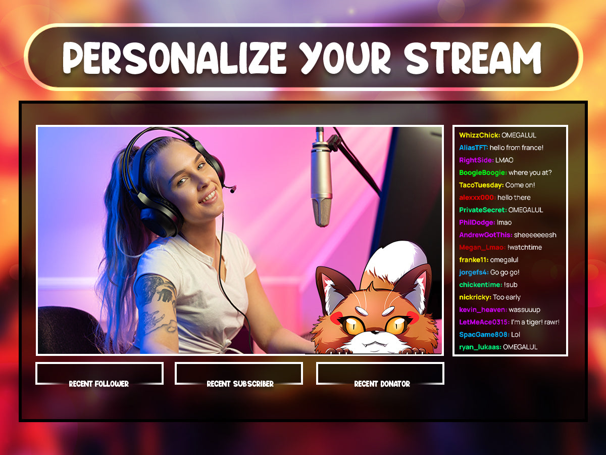 Lurk Fox - Exciting Animated Stream Decoration - StreamersVisuals