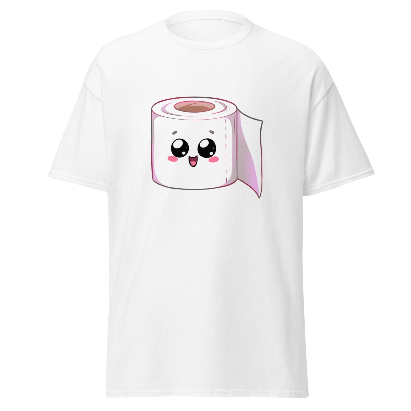 Hilarious Toilet Paper Graphic Tee - A Must-Have White T-Shirt for Gamers & Streamers
