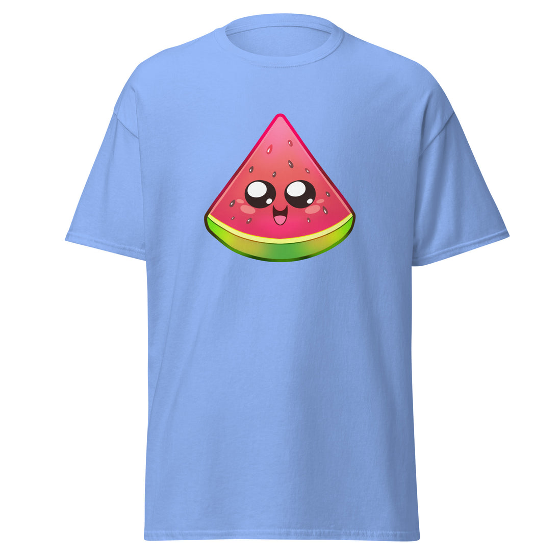 Kawaii Watermelon T-Shirt for Gamers and Streamers Blue