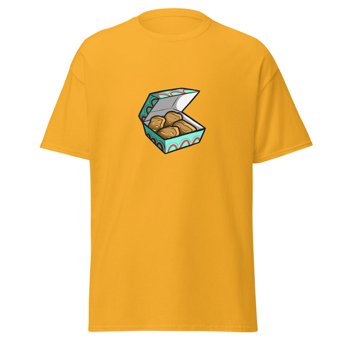 Nuggets Box Masterpiece: Unleash Your Gaming Persona with This Vibrant Yellow Gamer's T-Shirt!