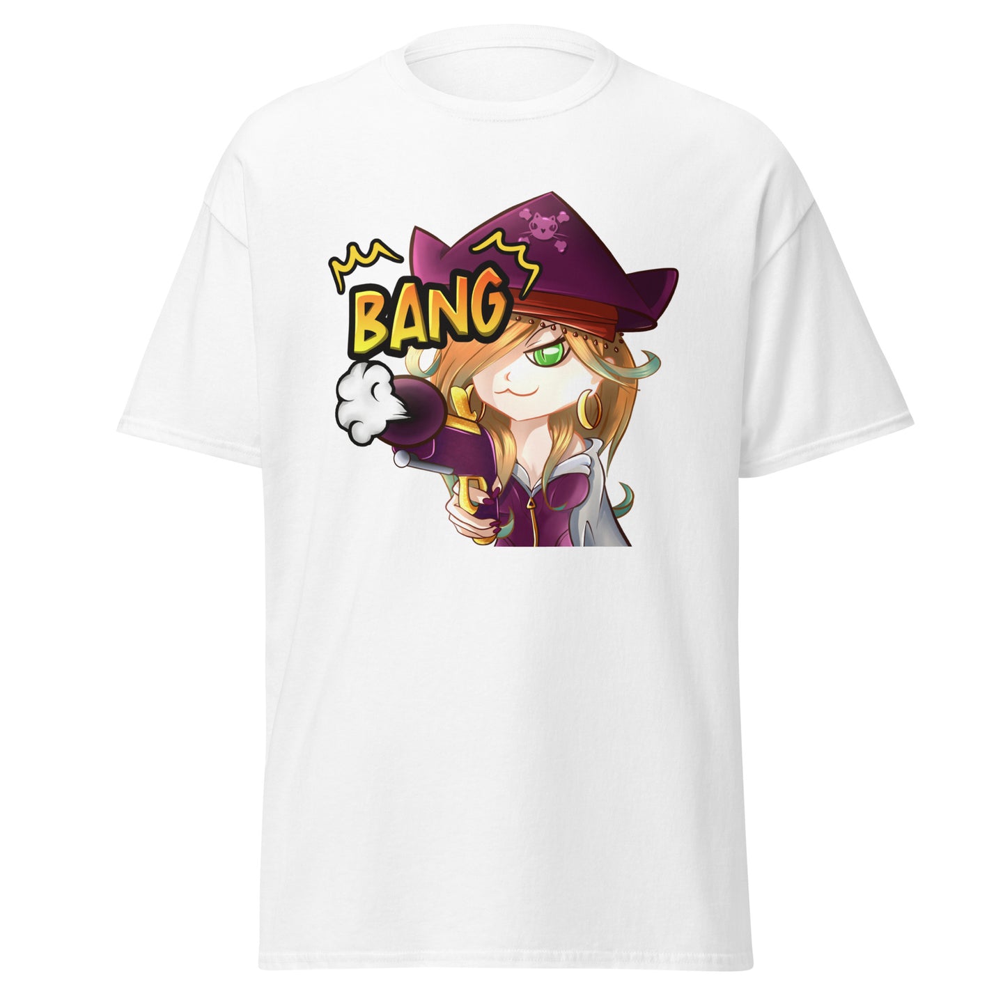 Pirate Girl Bang T-Shirt - Soft, Comfortable, and Durable for Gamers and Streamers