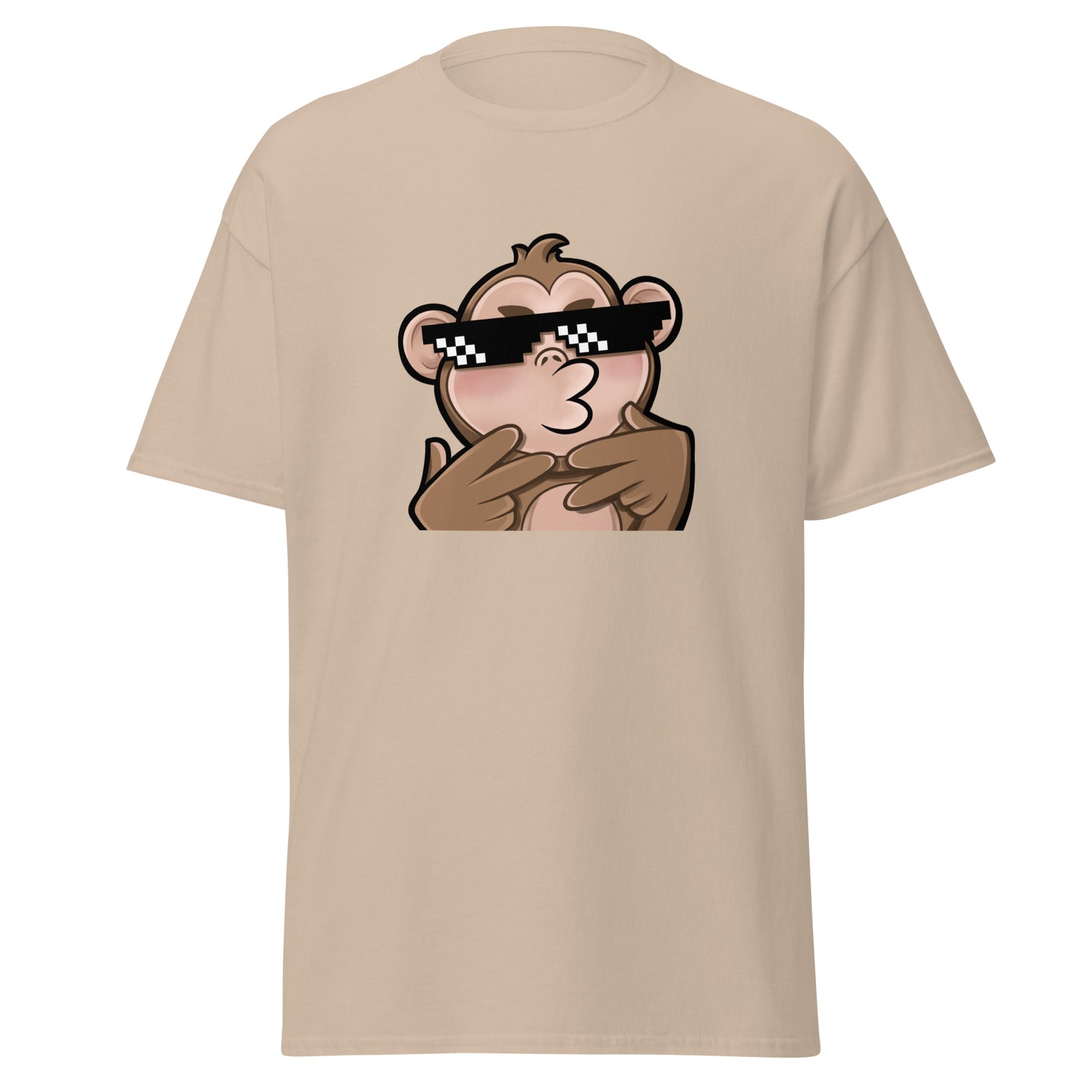 Thug Chimp: Unleash Your Inner Gamer with our Light Brown T-Shirt