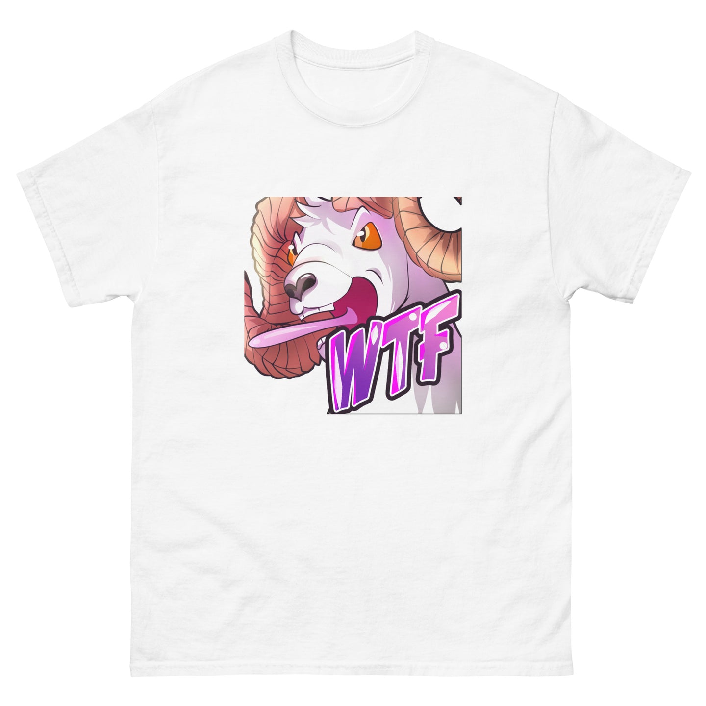 WTF Funny Goat Gamer/Streamer T-Shirt - Soft, Comfortable, and High-Quality