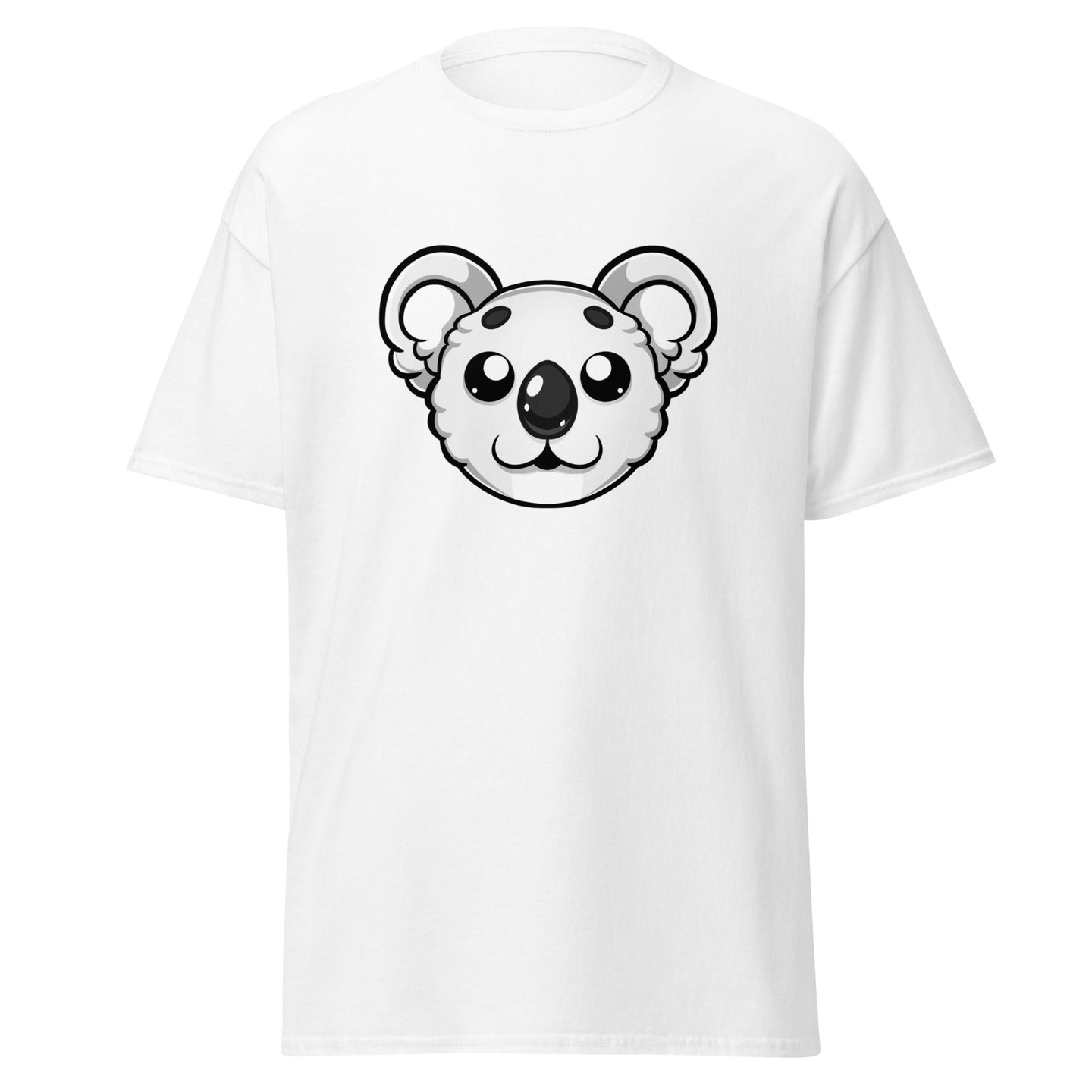 White Koala Gamer/Streamer T-Shirt - Soft, Comfy, & Unique Design