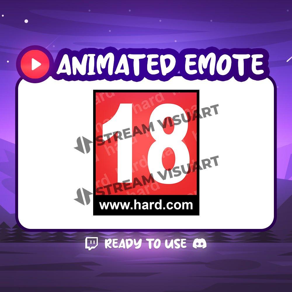 -18 Hard Animated Emote - StreamersVisuals