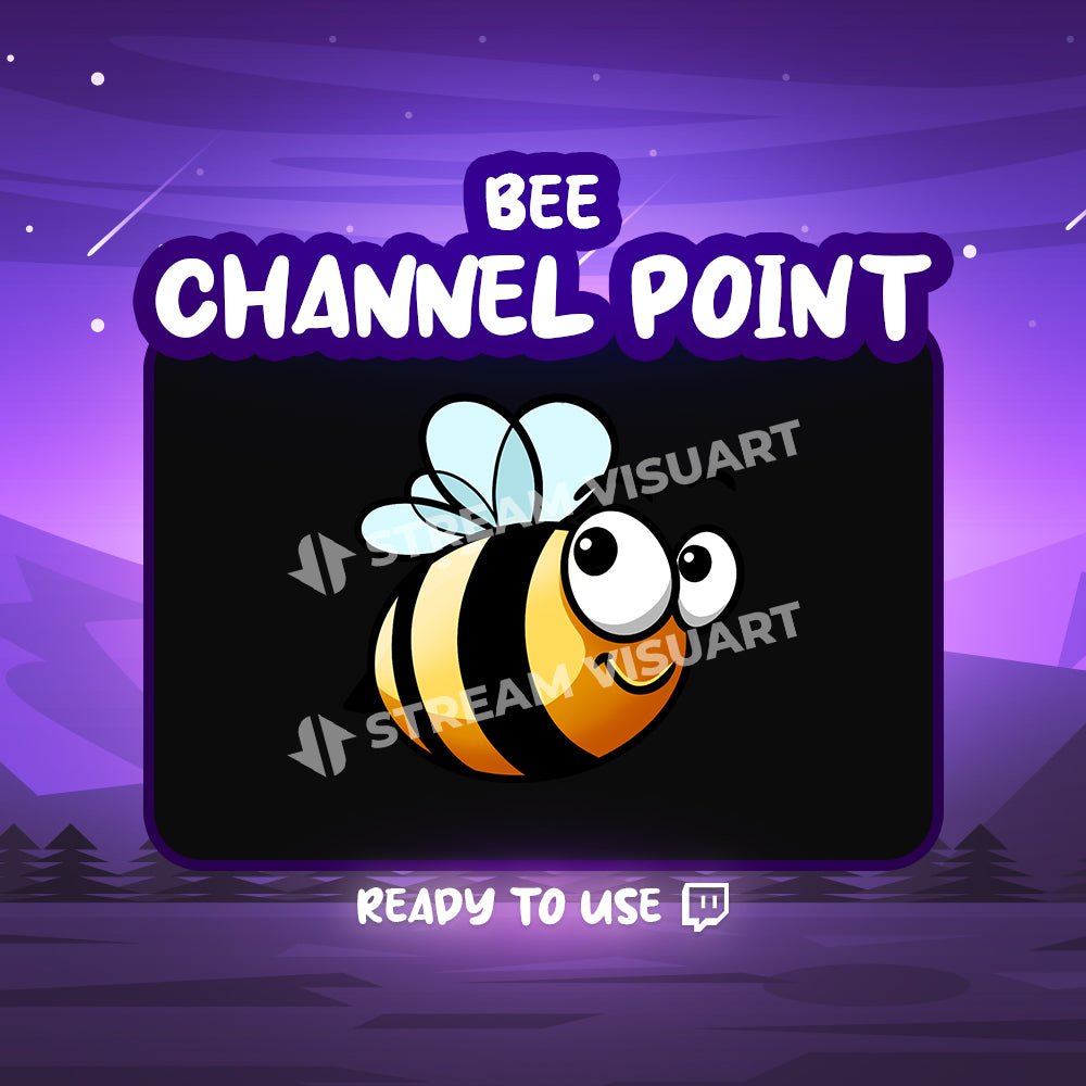 Abeille Point de chaîne Twitch - StreamVisuArt