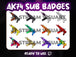 AK74 Twitch Sub Badges 12-Pack - StreamersVisuals