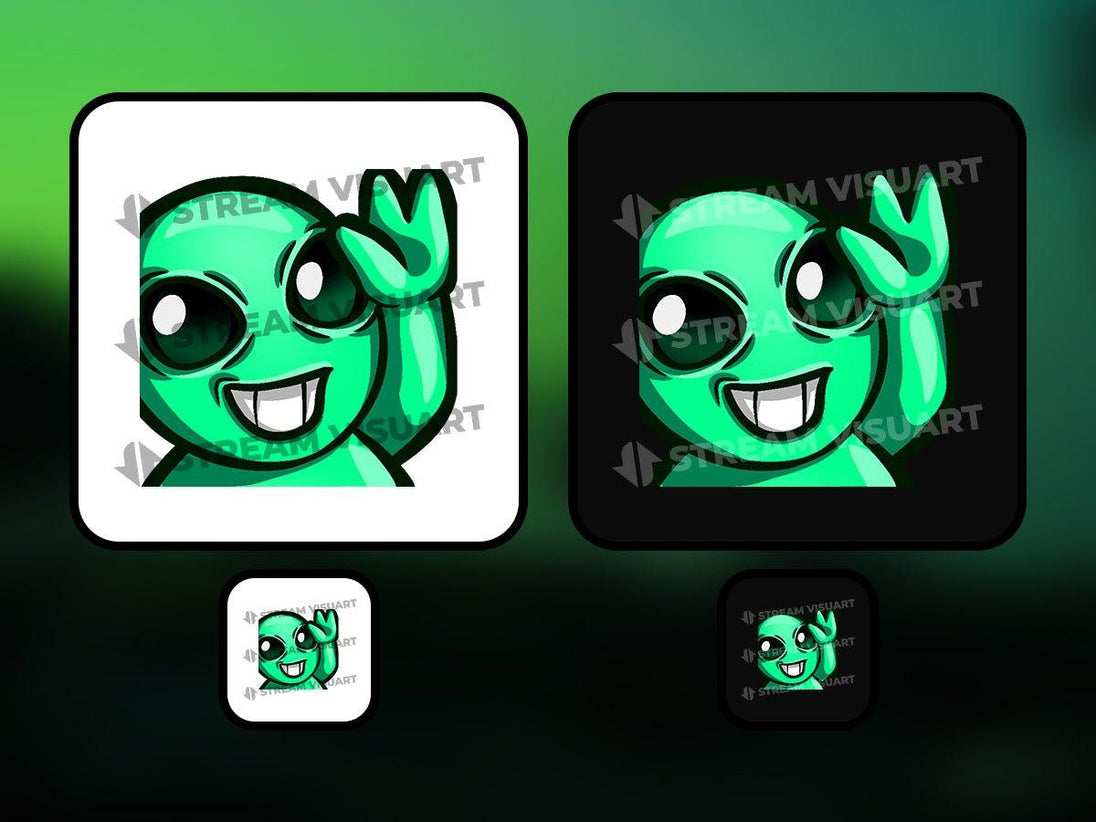 Alien Emotes 6-Pack - StreamersVisuals