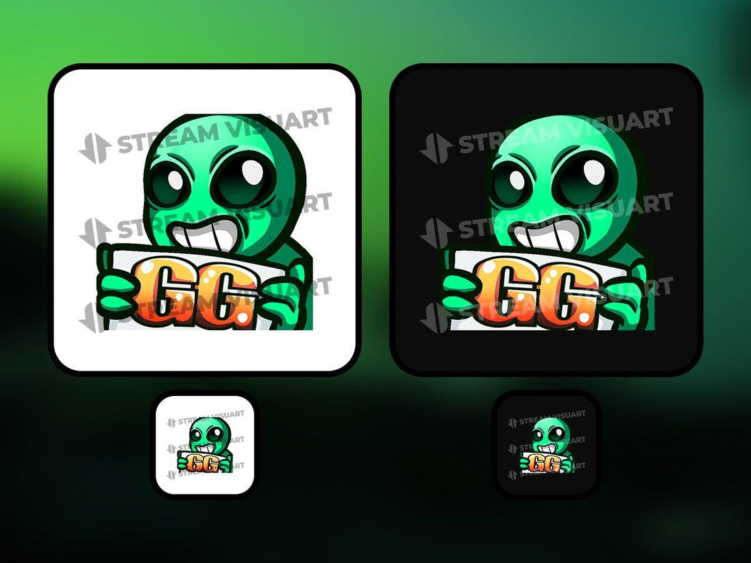 Alien Emotes 6-Pack - StreamersVisuals