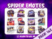 Araignée Emotes 12-Pack - StreamVisuArt