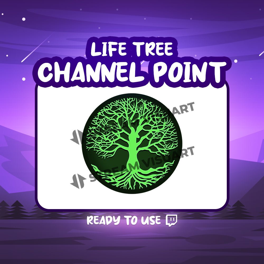 Arbre de Vie Point de chaîne Twitch - StreamVisuArt