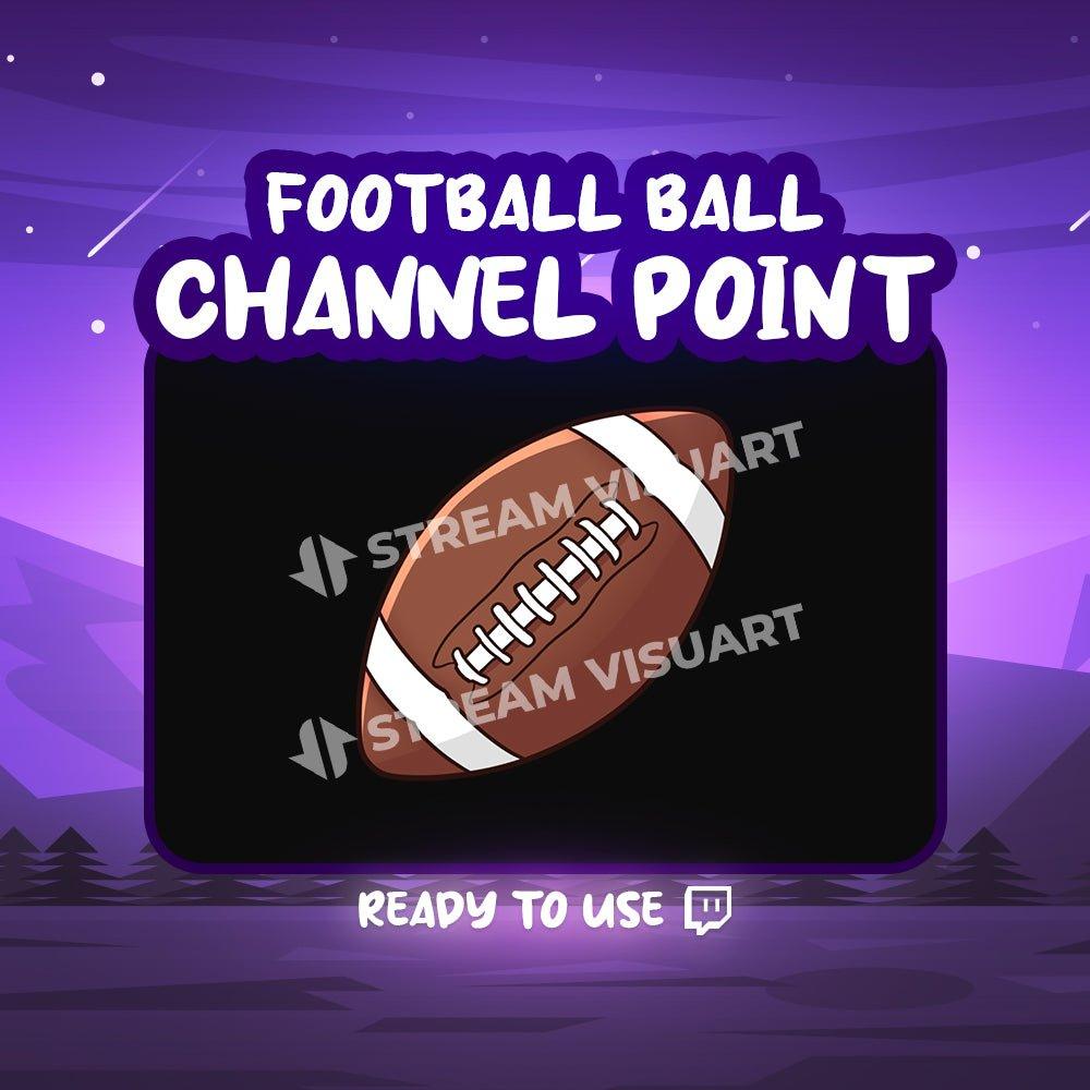 American Football Ball Twitch Channel Point - StreamersVisuals