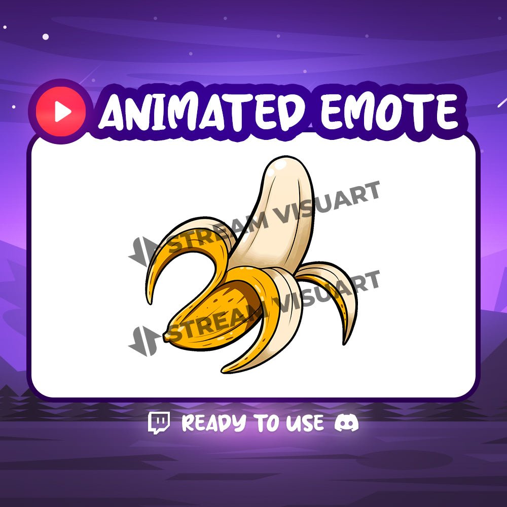 Banane Emote Animé - StreamVisuArt