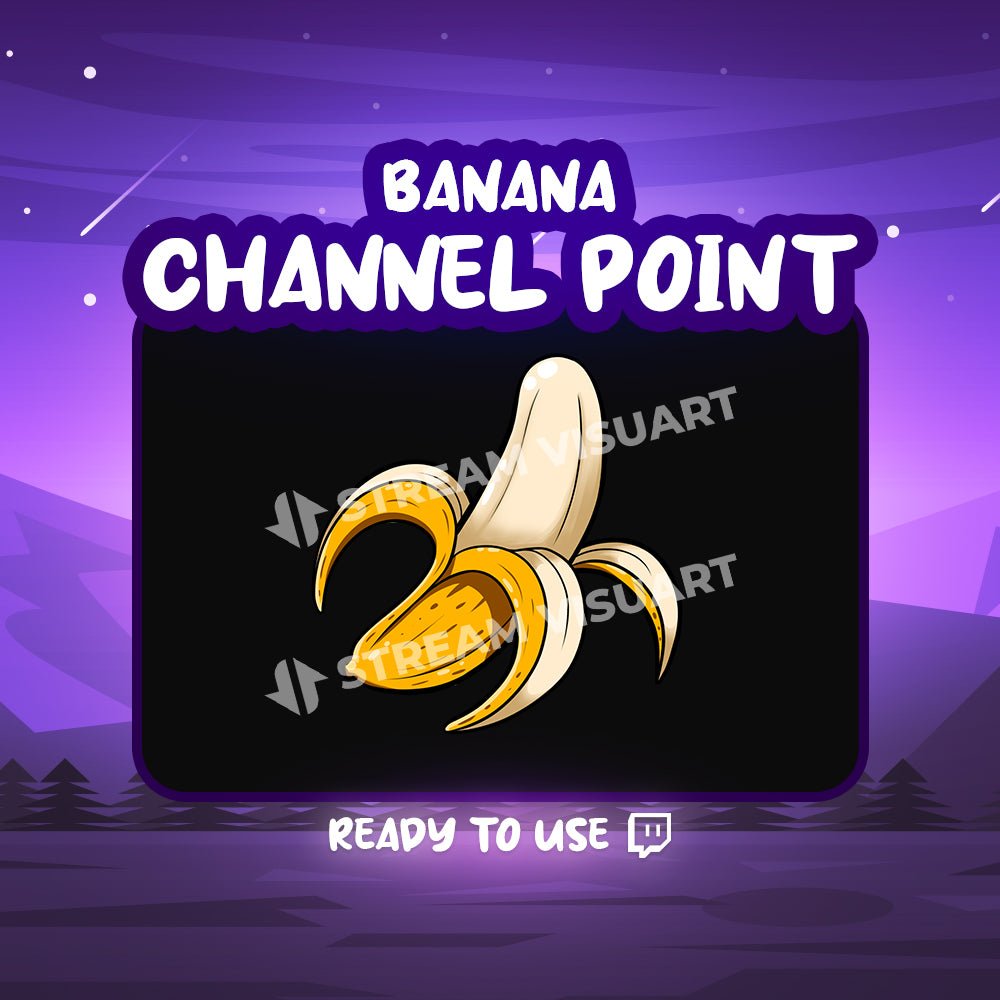 Banane Point de chaîne Twitch - StreamVisuArt
