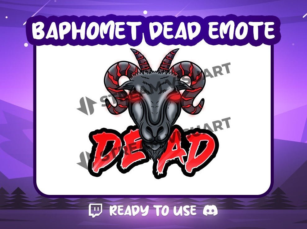 Baphomet Dead Emote - StreamVisuArt