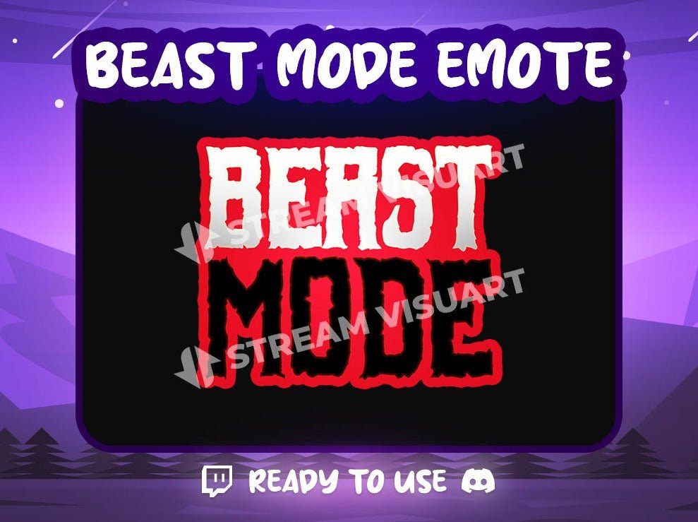 Beast Mode Emote - StreamVisuArt