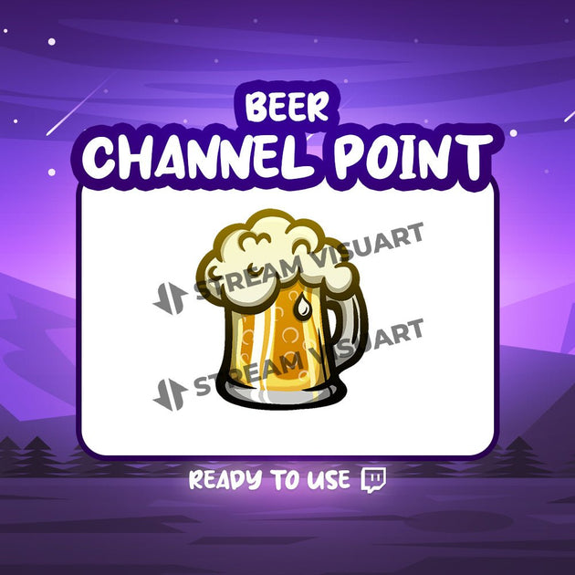 Bière Point de chaîne Twitch - StreamVisuArt