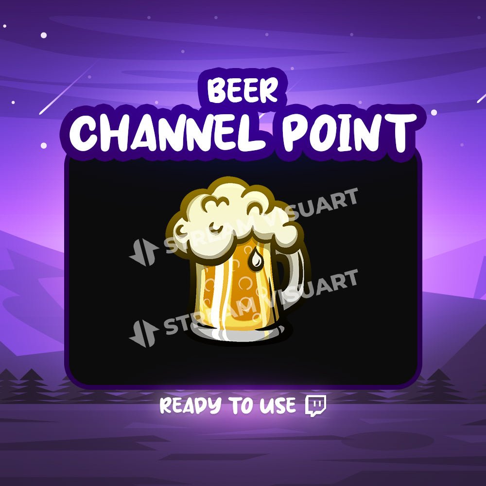 Bière Point de chaîne Twitch - StreamVisuArt