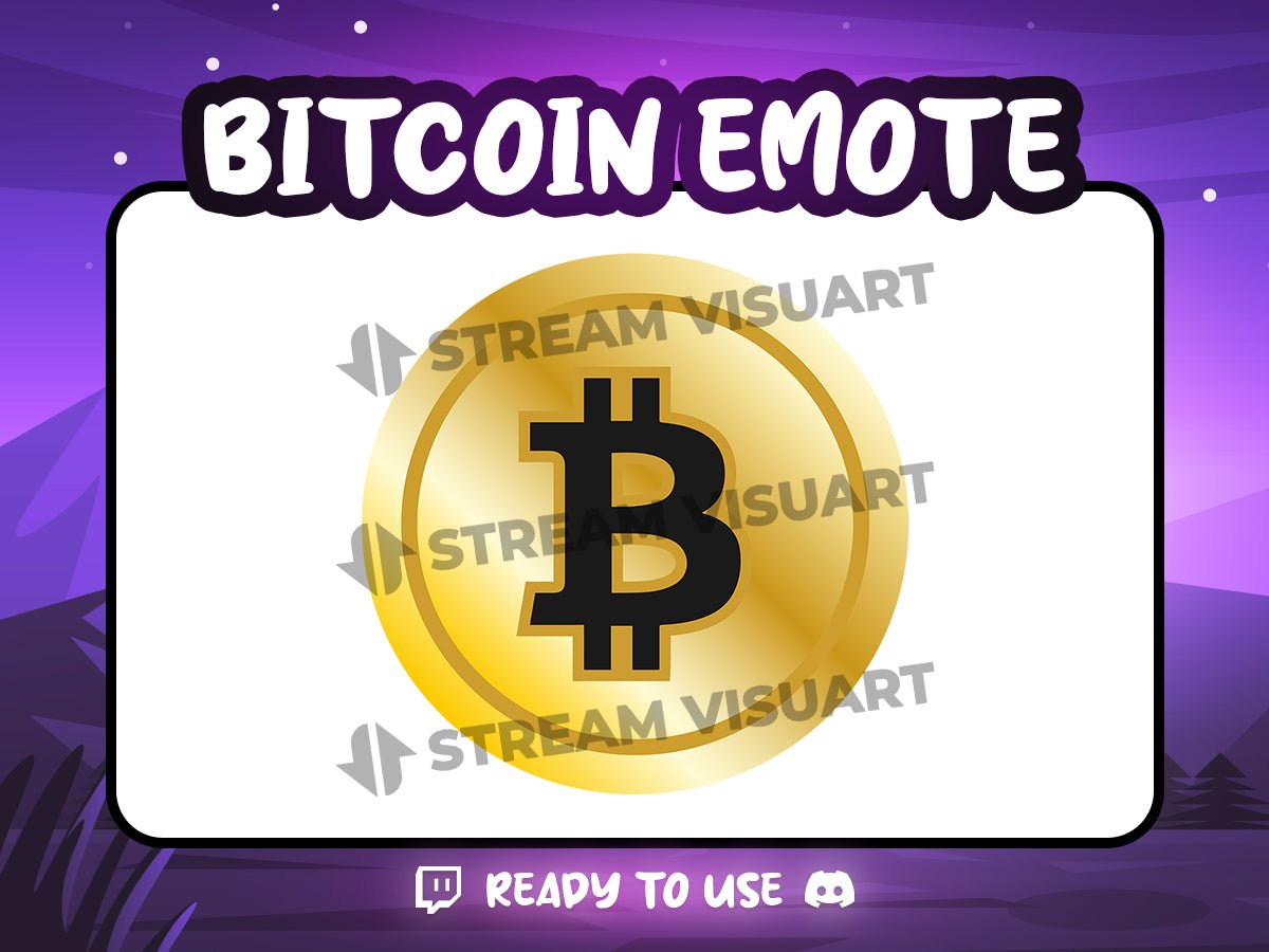 Bitcoin Emote GRATUIT - StreamVisuArt