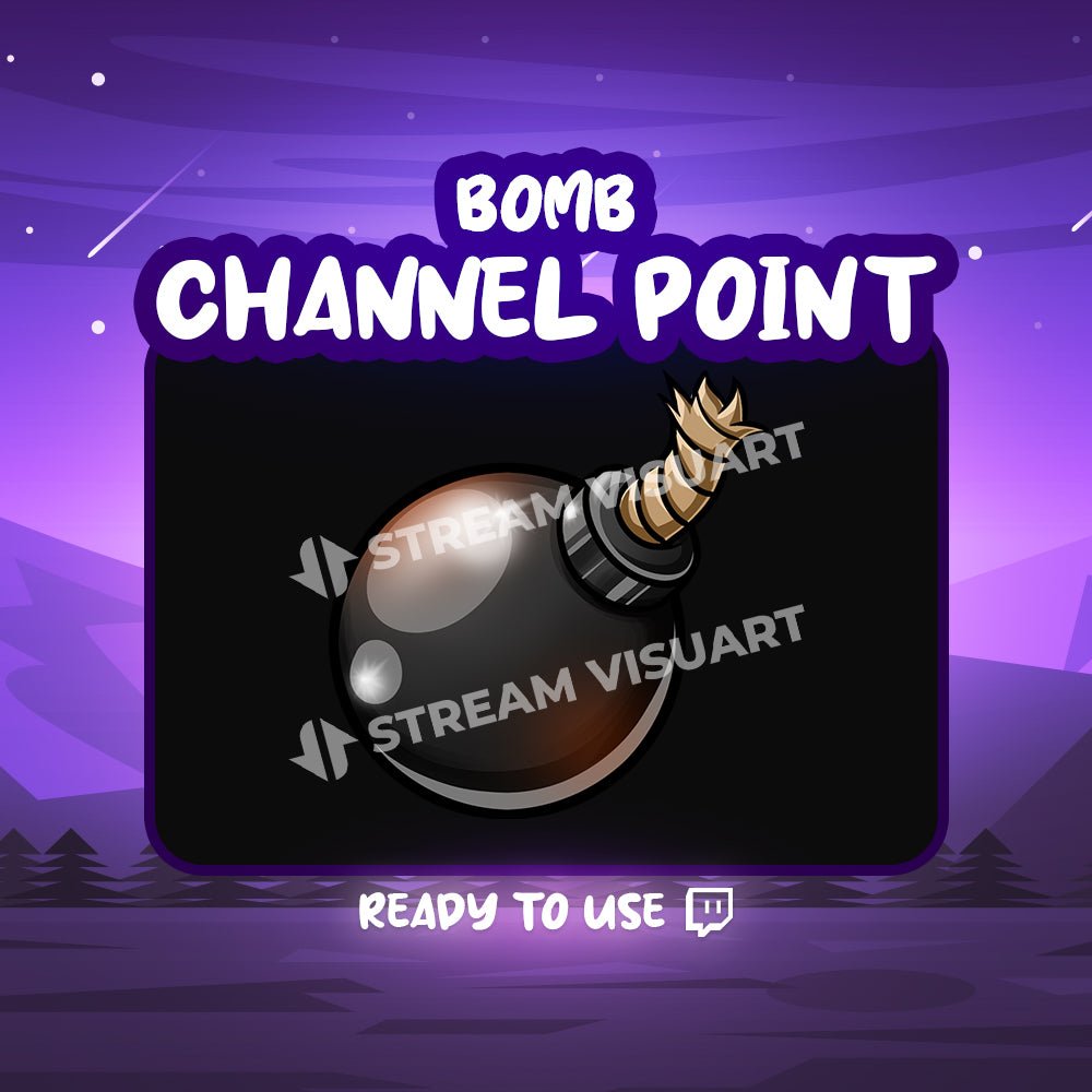 Bombe Point de chaîne Twitch - StreamVisuArt
