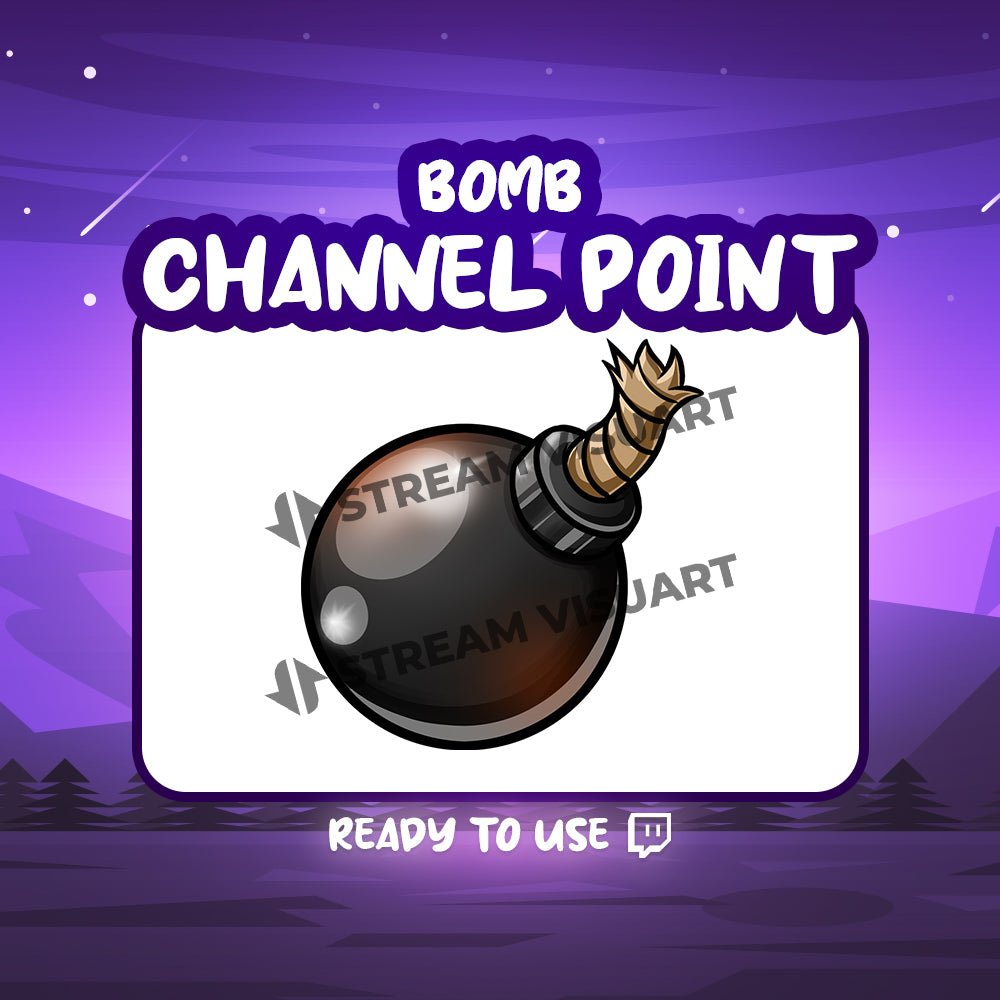Bombe Point de chaîne Twitch - StreamVisuArt
