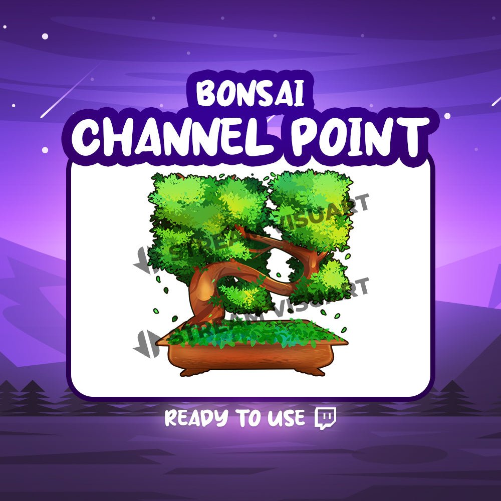 Bonsai Point de chaîne Twitch - StreamVisuArt