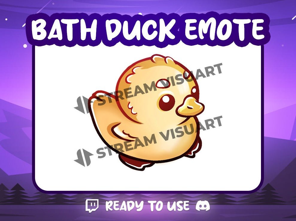 Canard de bain Emote - StreamVisuArt