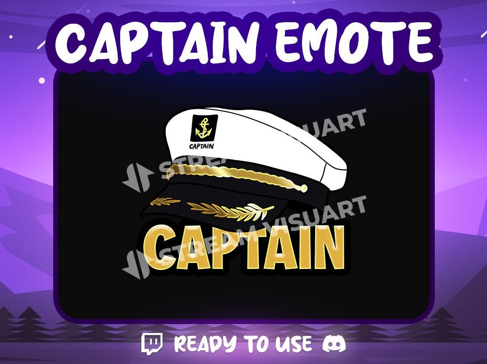 Chapeau de Capitaine Emote - StreamVisuArt