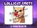 Chat sucette Emote - StreamVisuArt