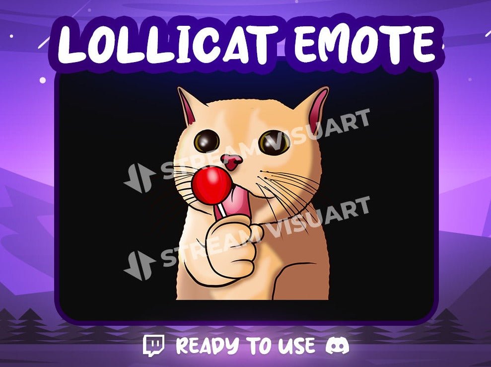 Chat sucette Emote - StreamVisuArt