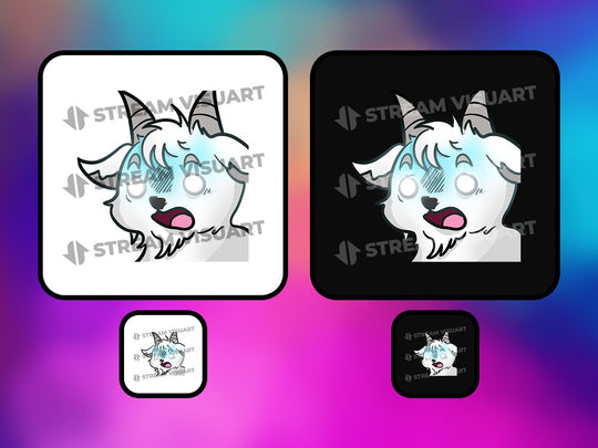 Chèvre Emotes 6-Pack - StreamVisuArt