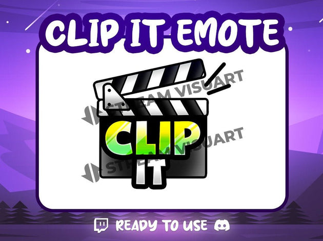 Clip It Emote - StreamVisuArt