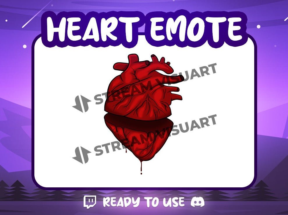 Coeur de Sang Emote - StreamVisuArt