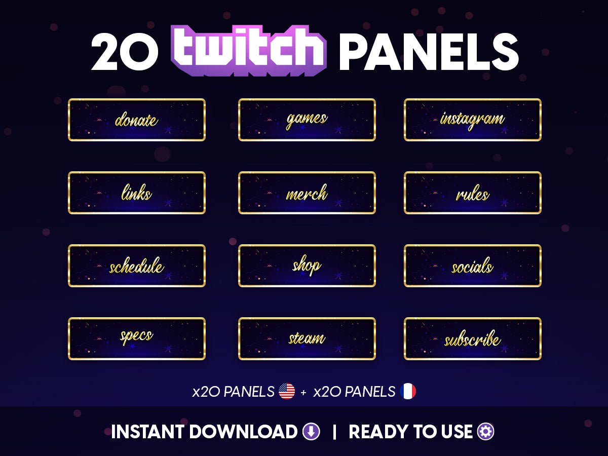 Constellation Twitch Panels: Enhance Your Streaming - StreamersVisuals