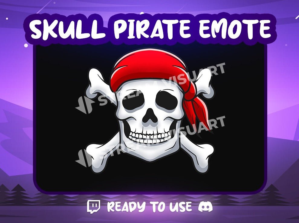 Crâne de Pirate Emote - StreamVisuArt